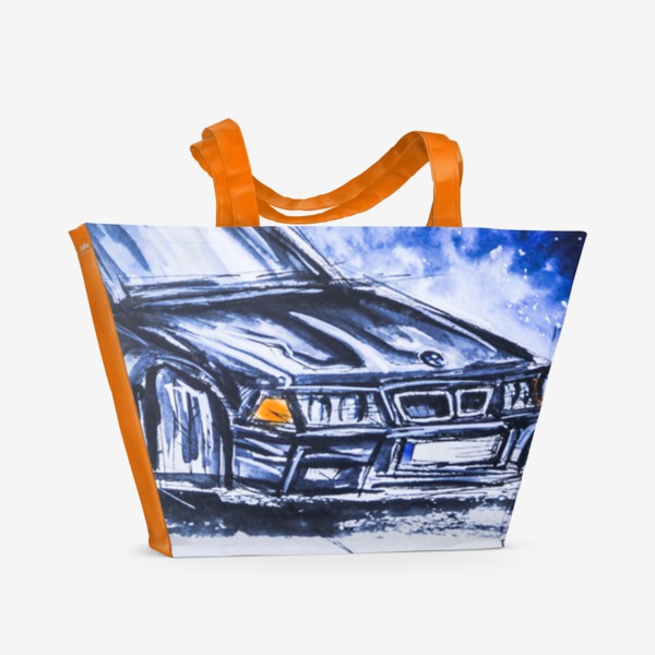 Пляжная сумка «Автомобиль BMW e36 »