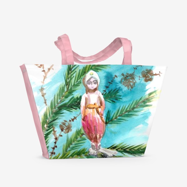 Пляжная сумка «Ёлочная игрушка»