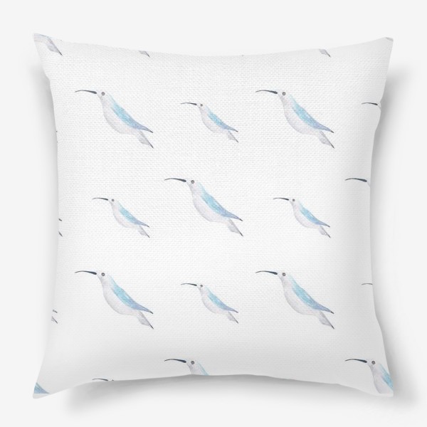 Подушка «Орнамент из птичек»