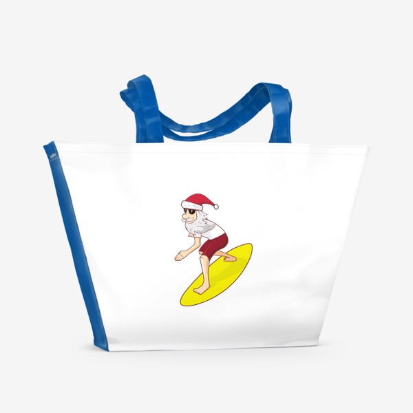 Пляжная сумка «Санта серфер»