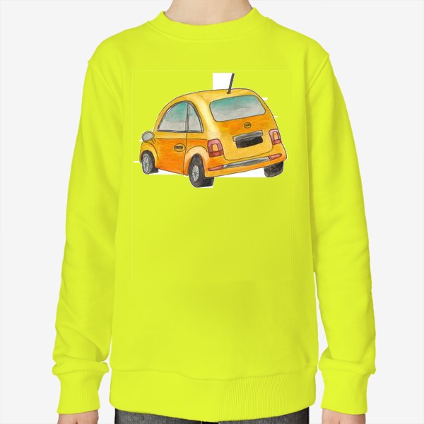 Свитшот «Жёлтый автомобиль»