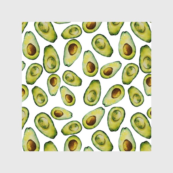 Шторы «Акварельные авокадо»