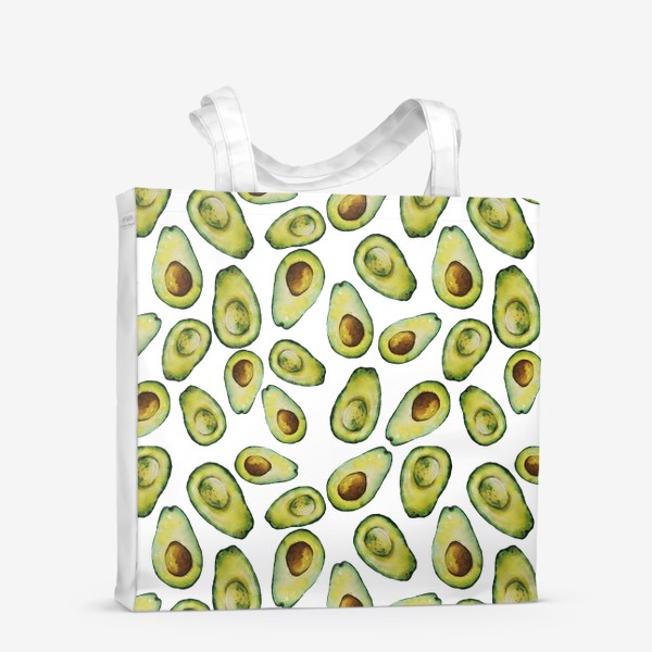 Сумка-шоппер «Акварельные авокадо»