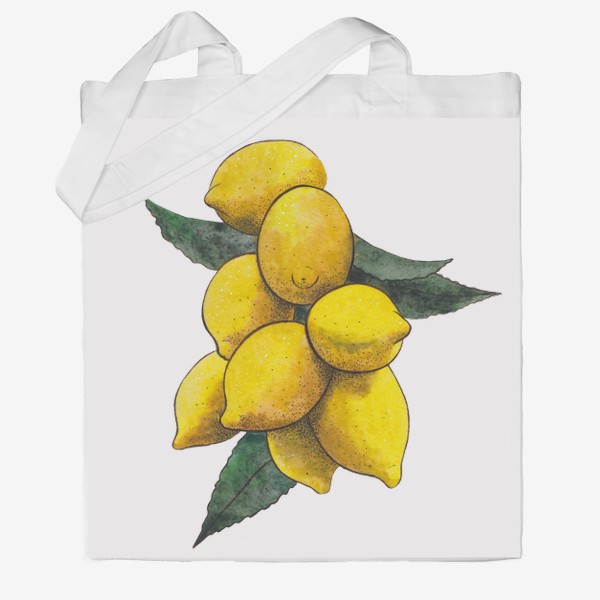 Сумка хб «Спелые лимоны»