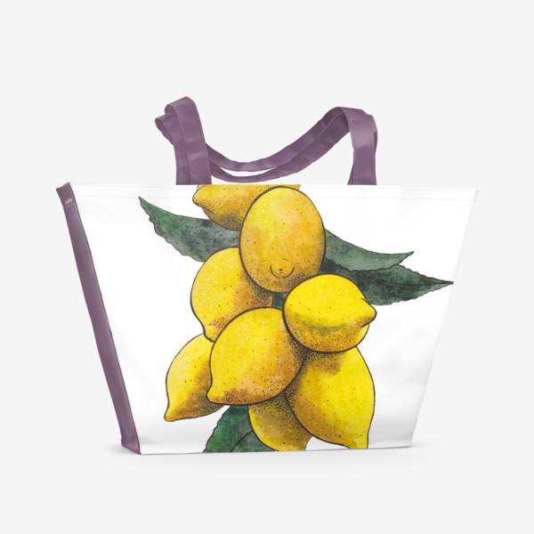 Пляжная сумка &laquo;Спелые лимоны&raquo;
