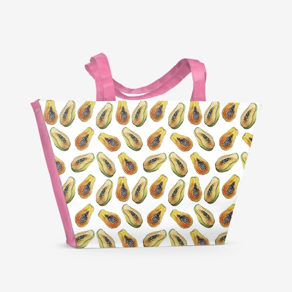 Пляжная сумка «Акварельные папайи»