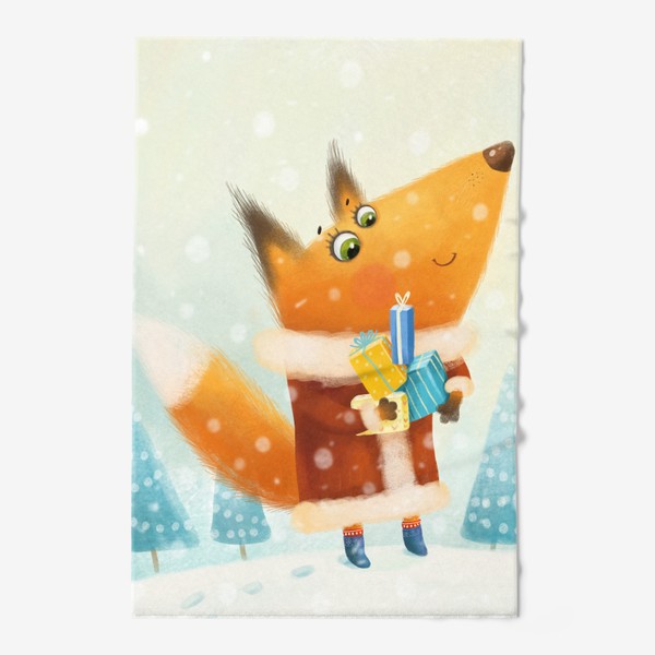 Полотенце «Новогодняя лисичка»