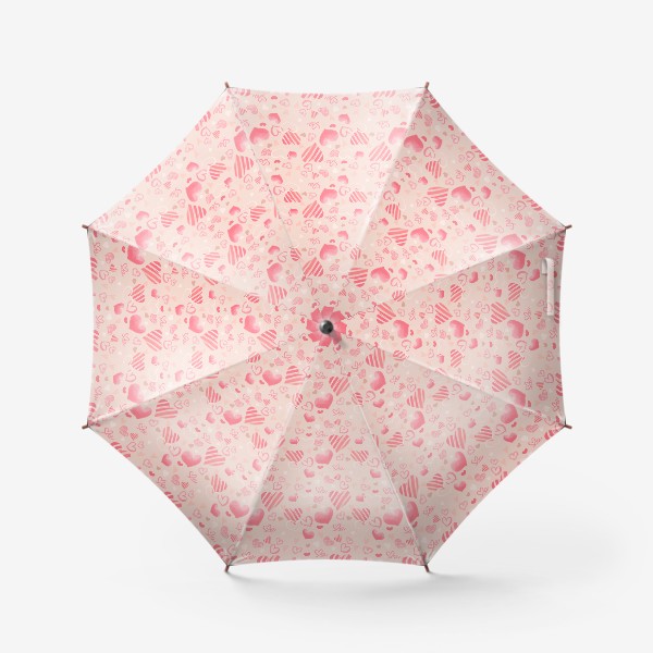 Зонт «Любовь, сердечки »