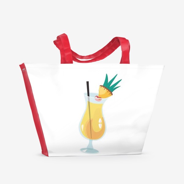 Пляжная сумка «Коктейль тропический»