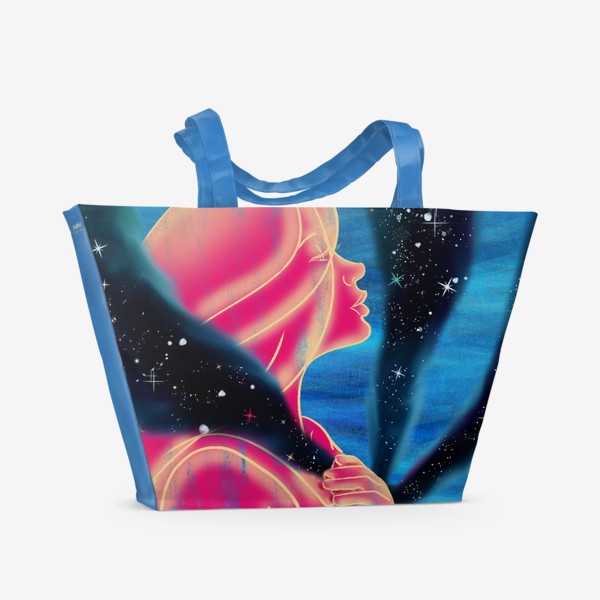Пляжная сумка «Космос внутри»