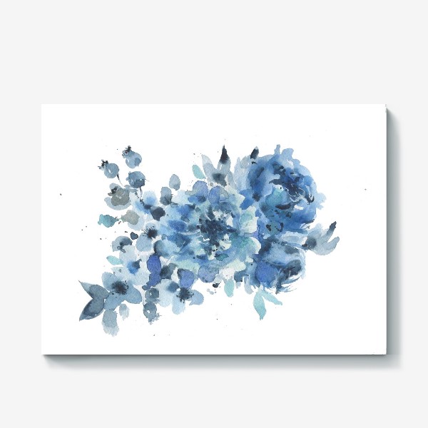 Холст «Синие цветы»