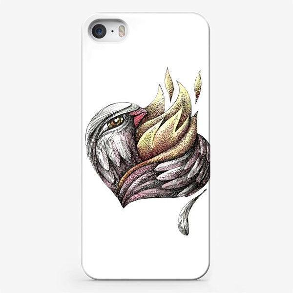 Чехол iPhone «Пылающее сердце»