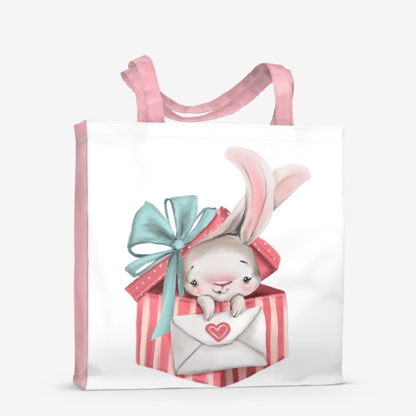 Сумка-шоппер «Любовь, заяц, подарок»