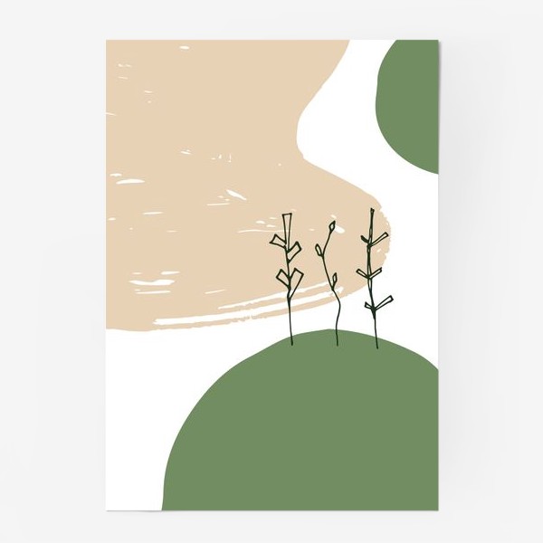 Постер «Графические растения»