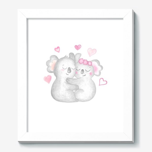 Картина «Сладкая парочка. Милые животные. День Влюбленных»