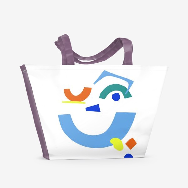 Пляжная сумка «Коллажная улыбка»