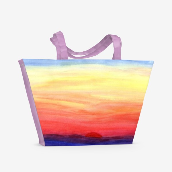 Пляжная сумка «Яркий закат»