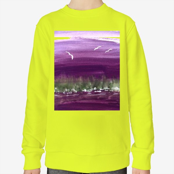 Свитшот «Фиолетовый пейзаж.»