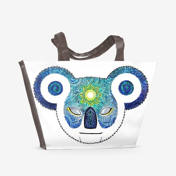 Пляжная сумка &laquo;Медитирующая Дудл Коала (Meditator Koala)&raquo;