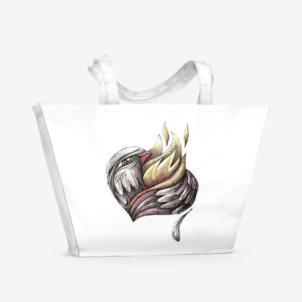 Пляжная сумка «Пылающее сердце»