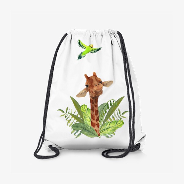 Рюкзак «жираф и птичка»