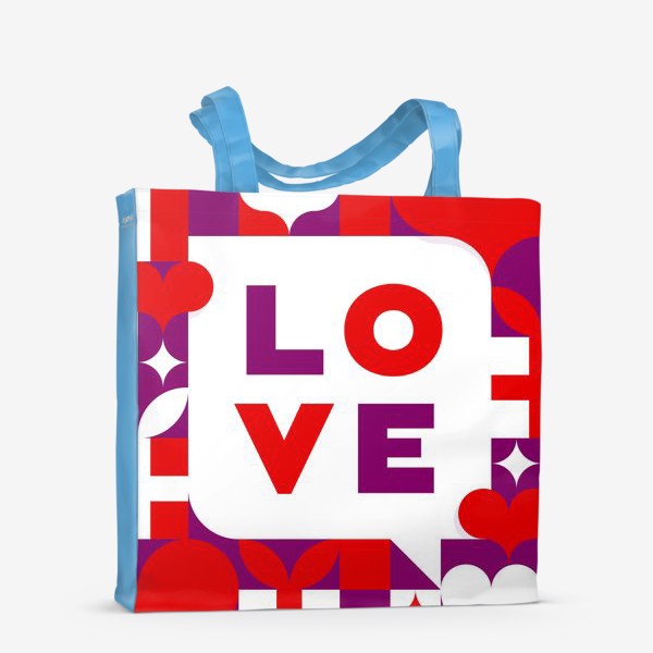 Сумка-шоппер «LOVE. Сердца и подарки»