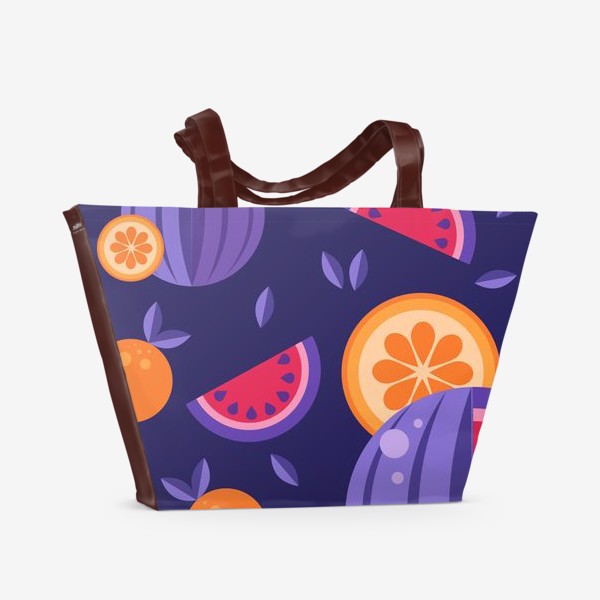 Пляжная сумка «Арбуз и апельсины»