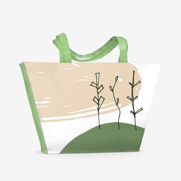 Пляжная сумка &laquo;Графические растения&raquo;