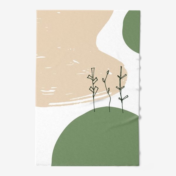 Полотенце «Графические растения»