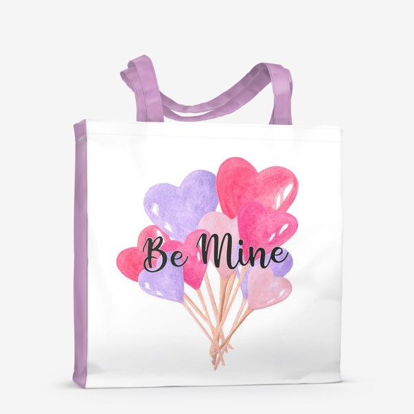Сумка-шоппер «День Влюбленных. Be Mine. Сердечки»