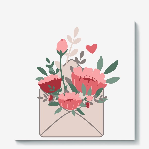 Холст «Письмо День Святого Валентина»
