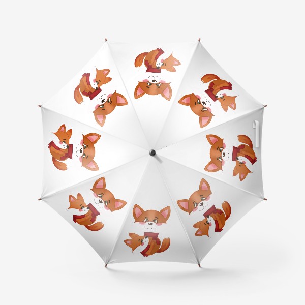 Зонт «Лиса с лисёнком»