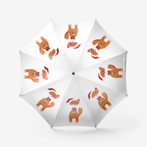 Зонт «Лиса с подарком»
