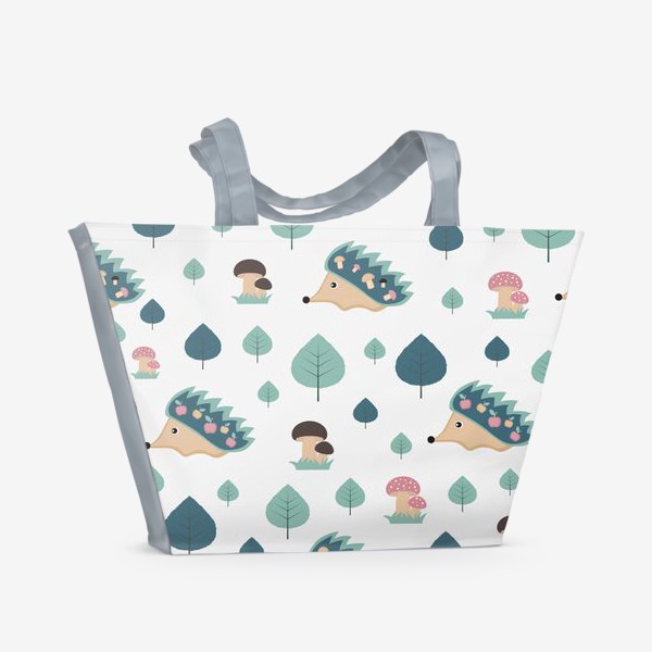 Пляжная сумка «Забавные ёжики»