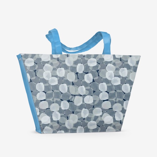 Пляжная сумка «Мыльные пузыри на сером»