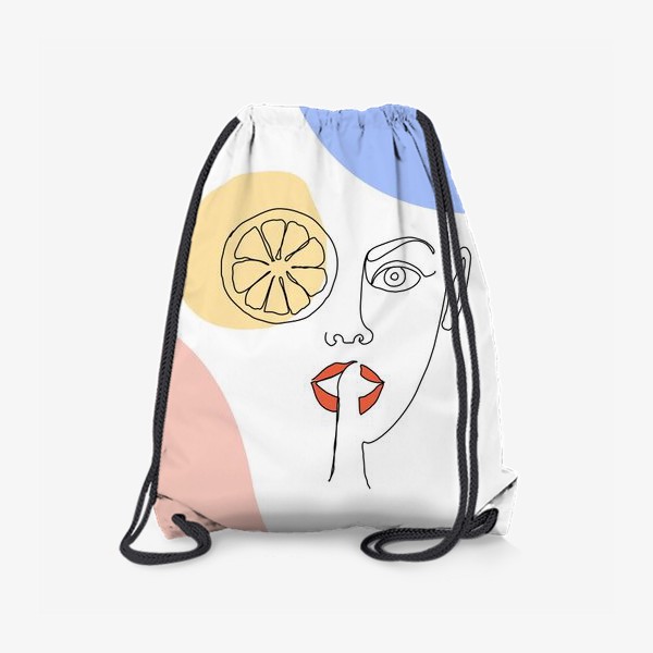Рюкзак «Девушка в лимоне »