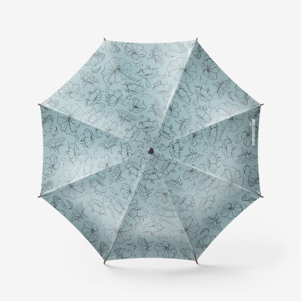 Зонт «Flowers blue»