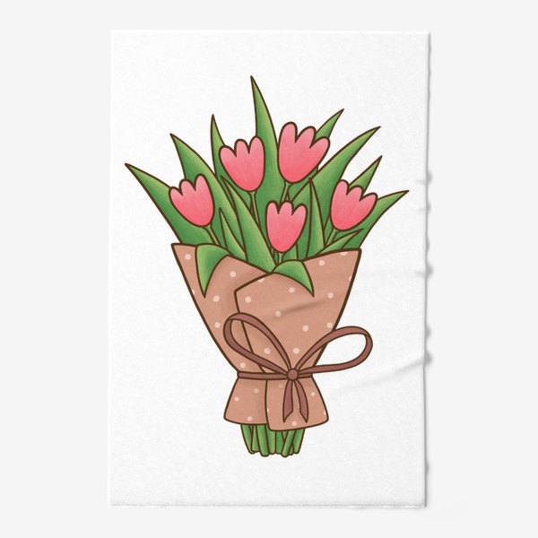 Полотенце «Букет тюльпанов»