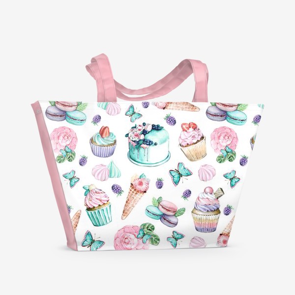 Пляжная сумка «Нежные сладости»
