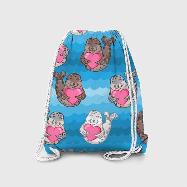 Рюкзак «Влюблённые тюлени»