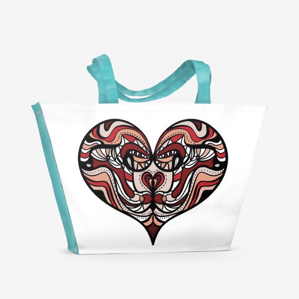 Пляжная сумка «Сердце 1»