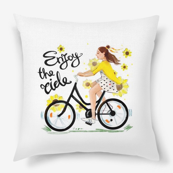 Подушка «Велосипедистка»