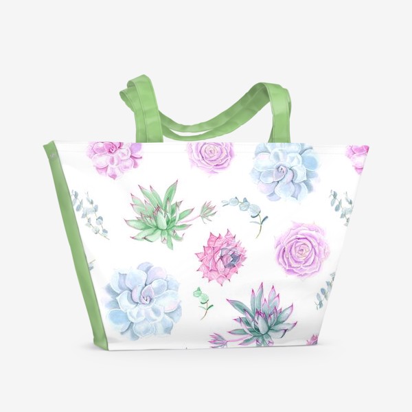 Пляжная сумка «Succulents»