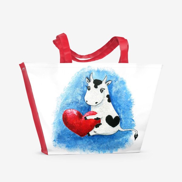 Пляжная сумка «Корова Валентина»