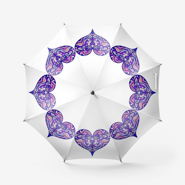 Зонт «Неоновое сердце »