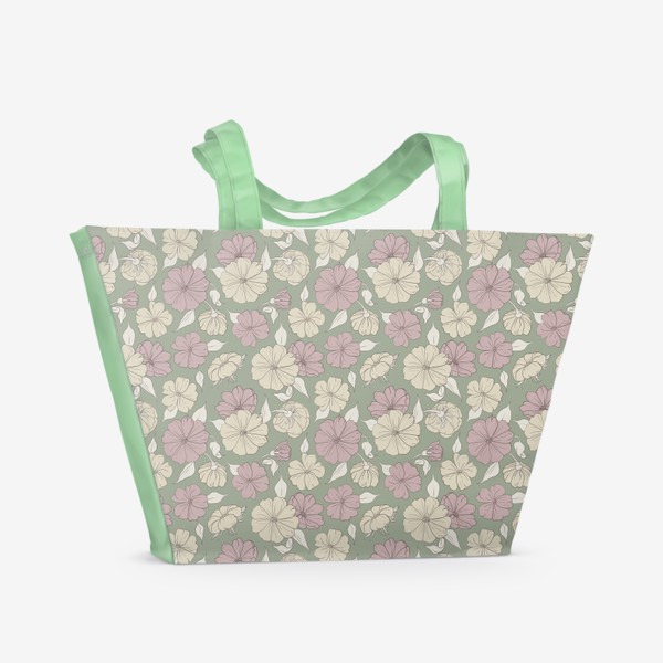 Пляжная сумка «Flowers_3»