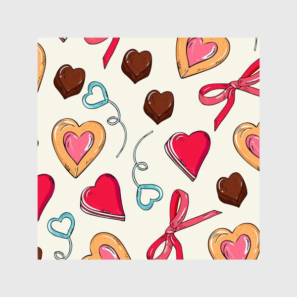Шторы «сладкие сердечки»