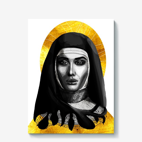 Холст «Молодая монахиня. Золото»