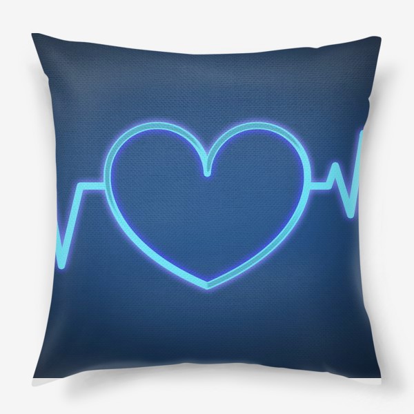 Подушка «Неоновое сердце»