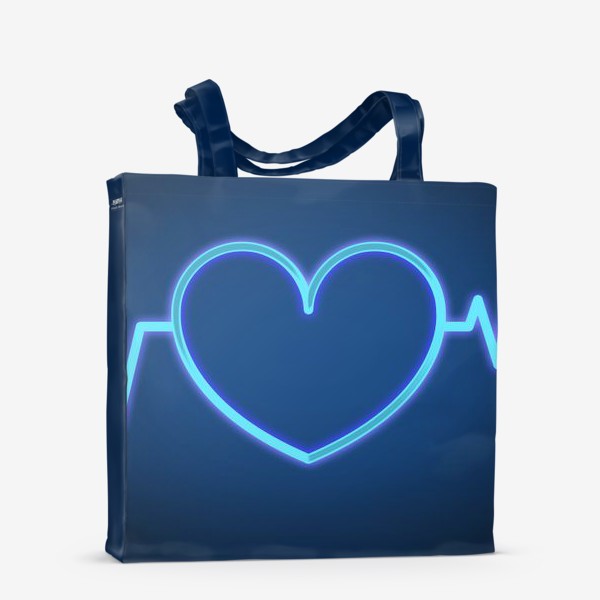 Сумка-шоппер «Неоновое сердце»